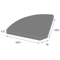 hespéride Parasol Y Bases>Base para parasol TIZENO gris 16kg