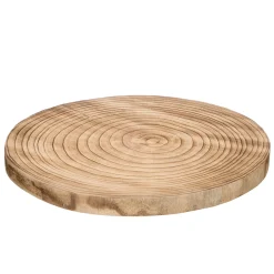 Degustación>Base Redonda De Madera Quemada 36cm