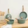 5five Cazuelas, Sartenes Y Hervidores>Batería de cocina de 4 piezas verde de aluminio