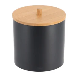 Accesorios De Lavabo>Bote De Bambú Negro