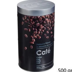 Cajas Y Frascos>Bote P/Café Metálico C/Diseño