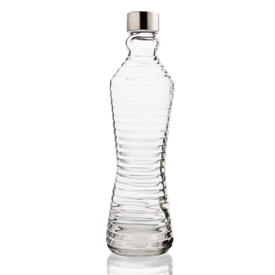Jarros>Botella De Vidrio C/Tapa Metálica 1L