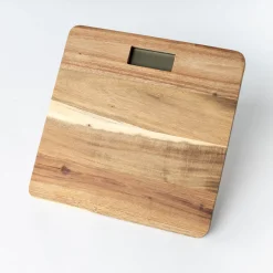 Accesorios De Baño>Báscula electrónica en madera de acacia