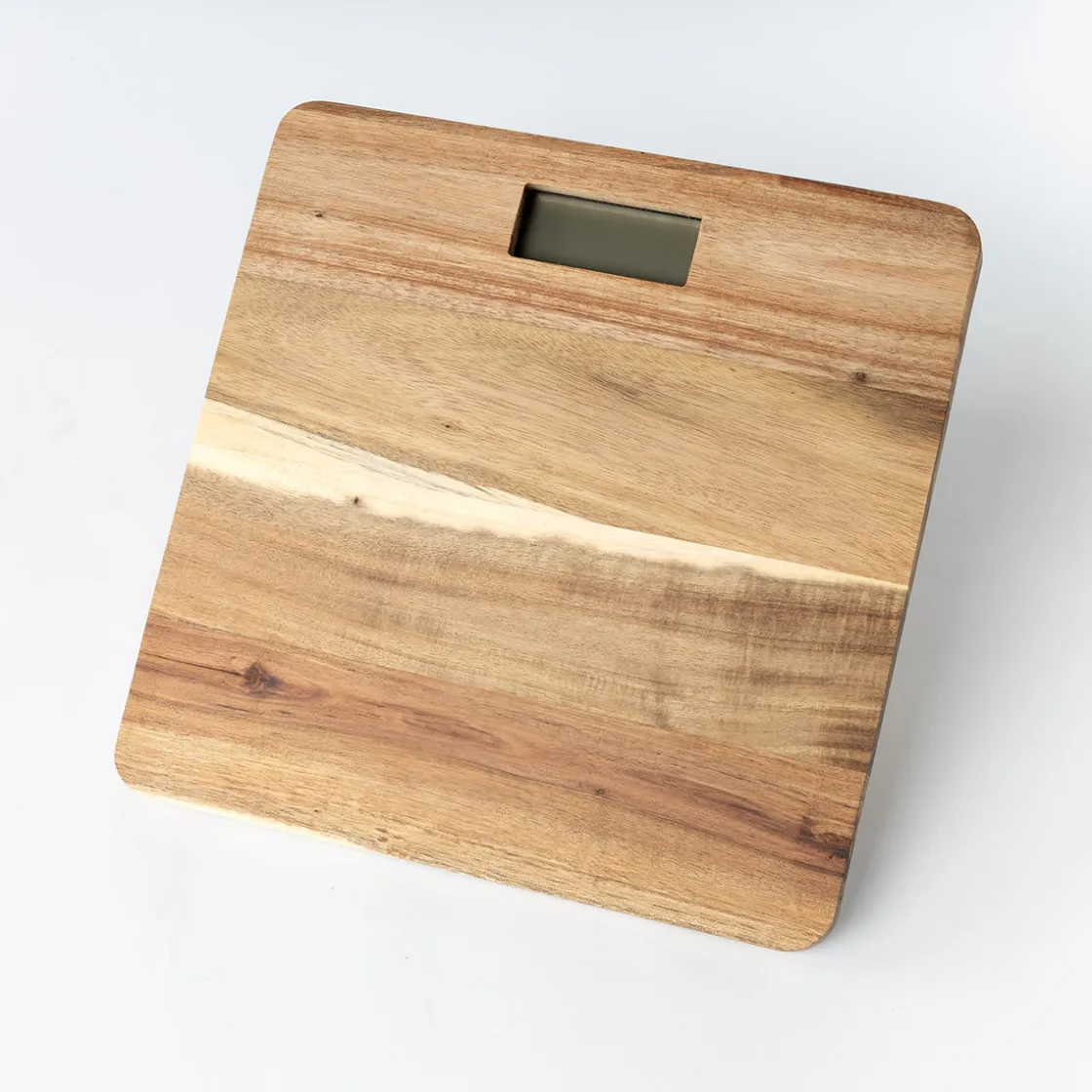Accesorios De Baño>Báscula electrónica en madera de acacia