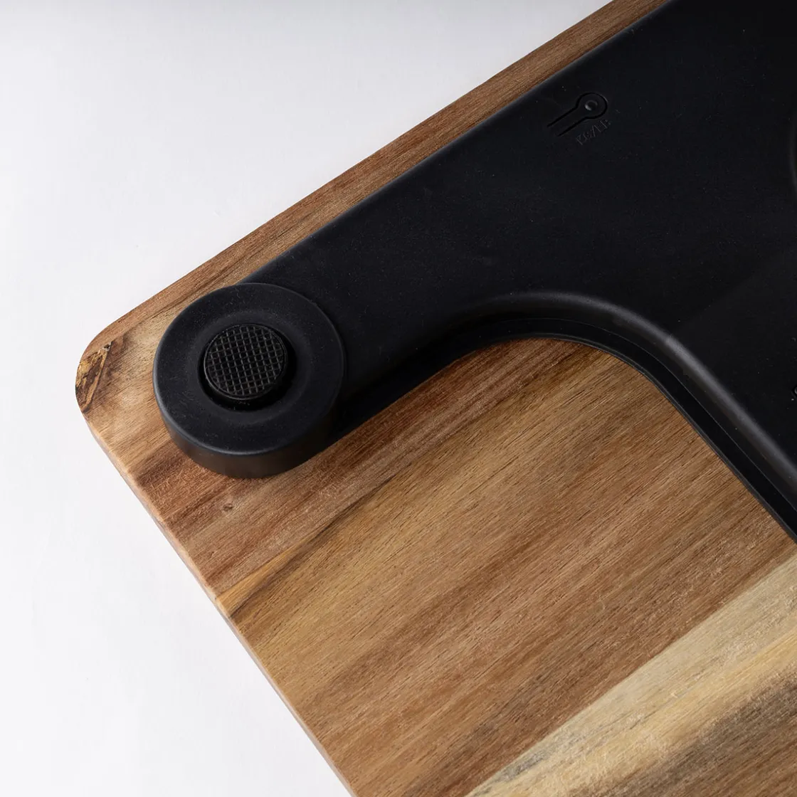 Accesorios De Baño>Báscula electrónica en madera de acacia