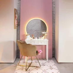 Sillas, Sillones Y Bancos|Estilo Contemporaneo>Butaca BLOOM de terciopelo beige