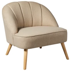 atmosphera Sofás Y Sillones|Estilo Rústico>Butaca NAOVA beige de madera