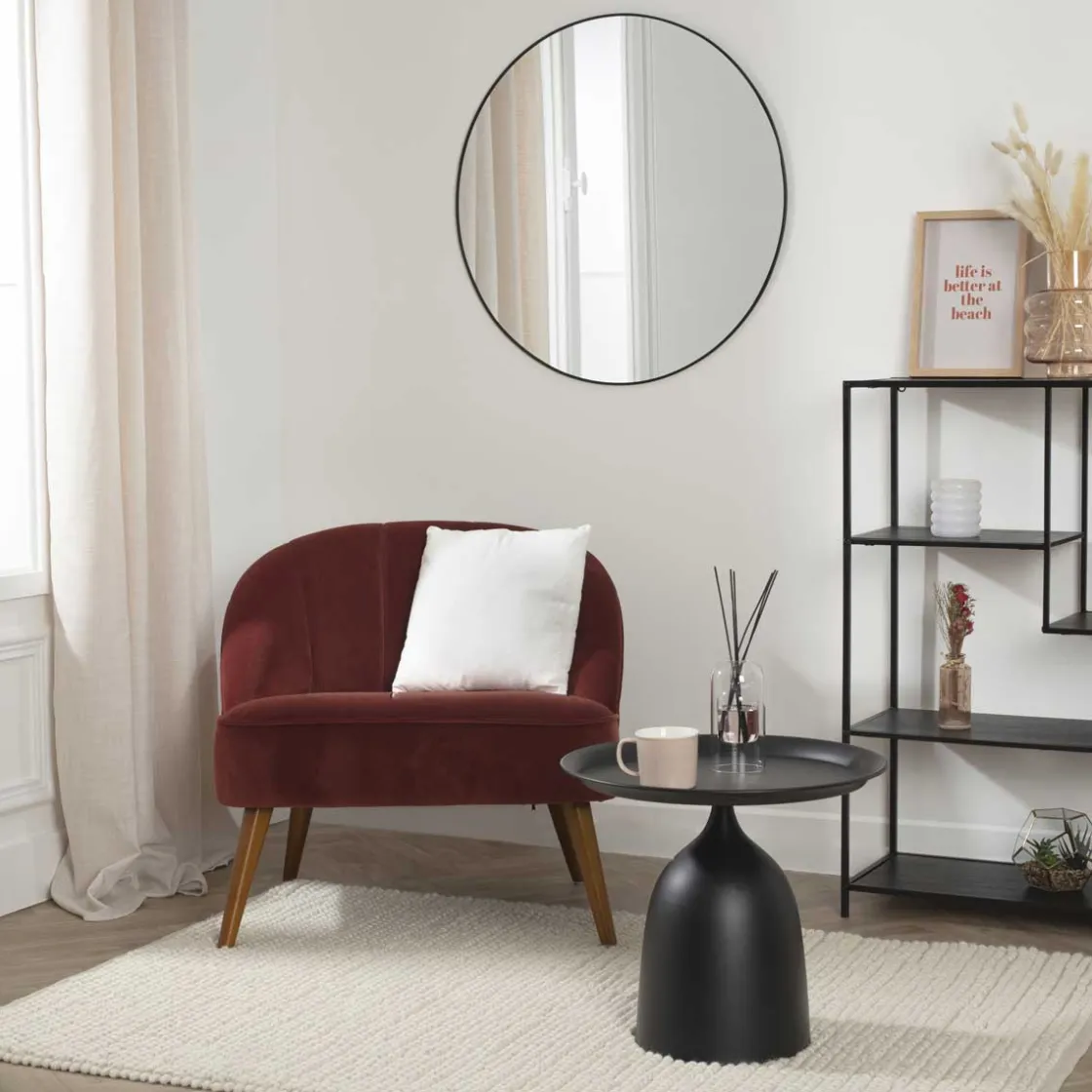 atmosphera Sillas, Sillones Y Bancos|Estilo Rústico>Butaca Naova Terracota De Terciopelo