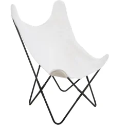 atmosphera Sofás Y Sillones|Estilo Contemporaneo>Butaca Oslo Blanco Con Patas Negras Metálicas