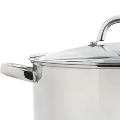 Cazuelas, Sartenes Y Hervidores>Cacerola Inoxidable C/Tapa Vidrio 30Cm