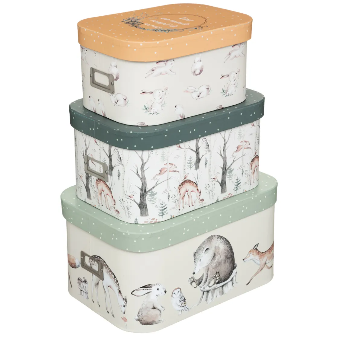 atmosphera4kids Almacenamiento>Caja Almacenaje Forest 32.5x22.8x16.5Cm