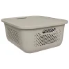 5five Cestas Y Palanganas>Caja de almacenaje AERA beige con tapa 13.9l
