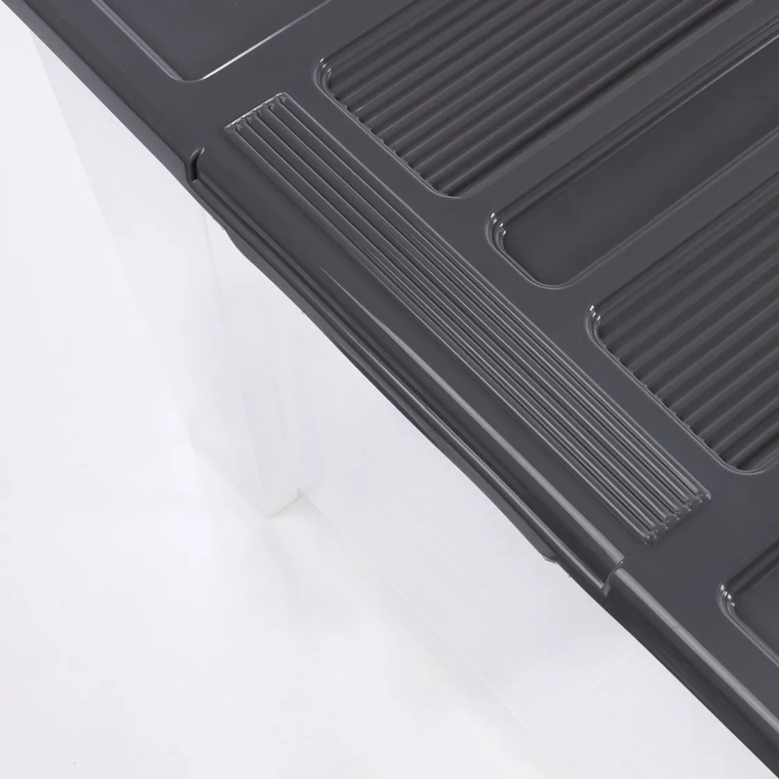 Caja Múltiple>Caja De Almacenaje C/Tapa Gris 70L