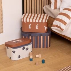 atmosphera4kids Almacenamiento>Caja de almacenaje rayas de cartón