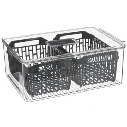 5five Cajas Y Frascos>Caja de almacenamiento apilable 22.5x12x32.5Cm