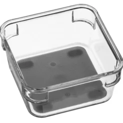 Encimera Y Lavavajillas>Caja de almacenamiento con fondo gris 9x9cm