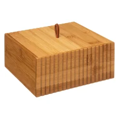 5five Cestas De Almacenamiento>Caja De Bambú Para Algodones