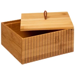 5five Cestas De Almacenamiento>Caja De Bambú Para Algodones