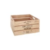 atmosphera Cestas Y Baúles|Estilo Rústico>Caja De Madera Factory Natural 25x15x12Cm