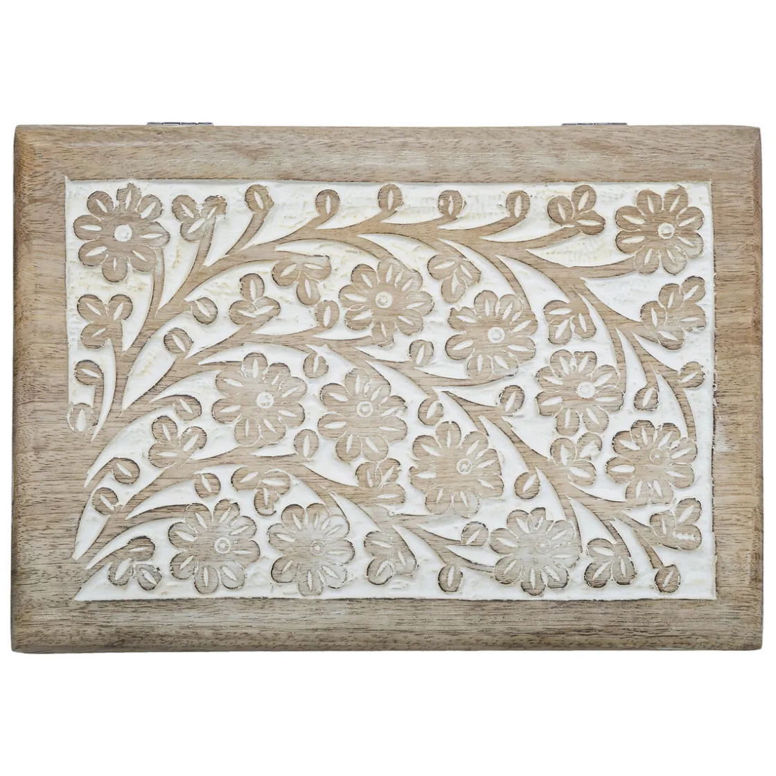 atmosphera Accesorios|Estilo Étnico>Caja Decorativa Tamaño 1/2 21x13x6Cm