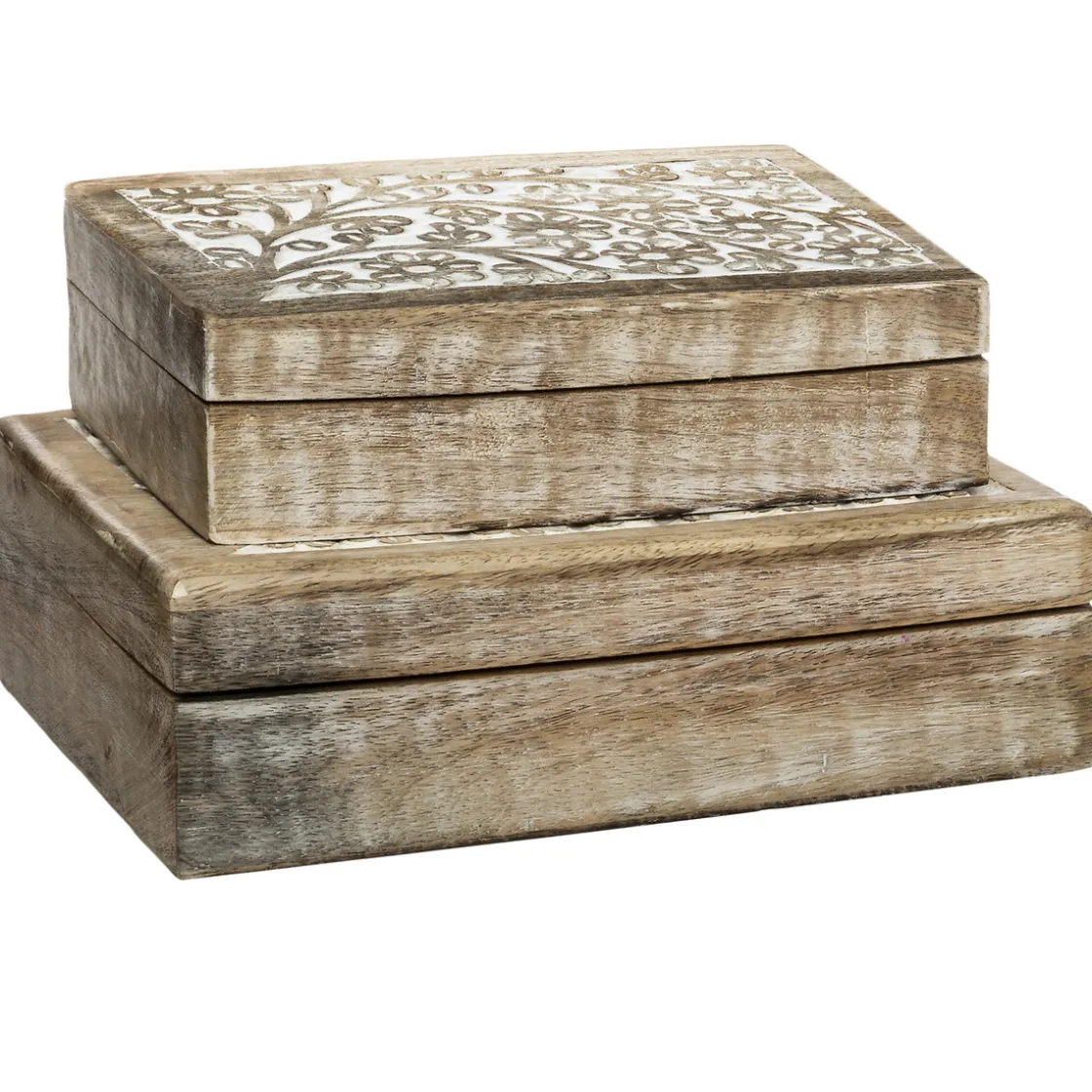 atmosphera Accesorios|Estilo Étnico>Caja Decorativa Tamaño 1/2 21x13x6Cm