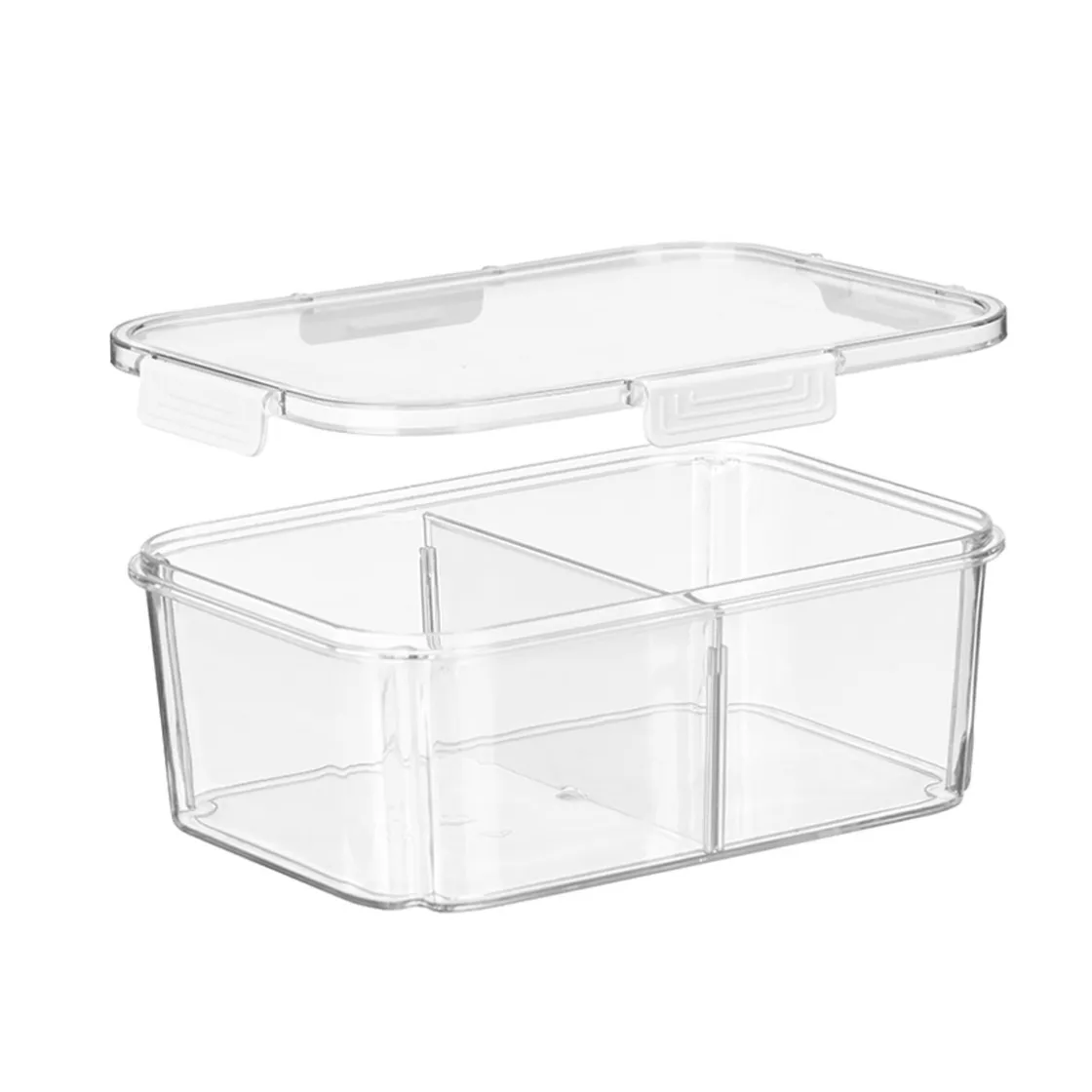Tapas Y Cubiertas>Caja hermética con separador 2L