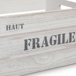 atmosphera Accesorios|Estilo Rústico>Caja Madera Fragile Tam. 1/6 25x15x12Cm