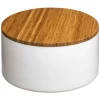 5five Accesorios De Lavabo>Caja P/ Baño Con Tapa De Bambú Y Espejo