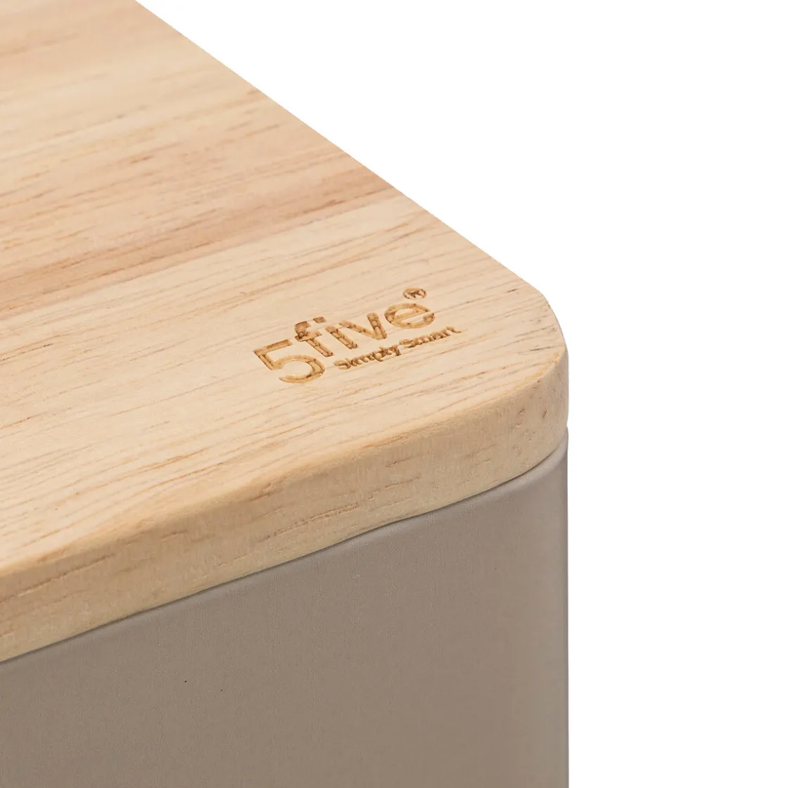 5five Cajas Y Frascos>Caja Para Harina Metálica Beige