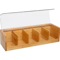 secret d'gourmet Cajas Y Frascos>Caja Para Té C/5 Compartimentos