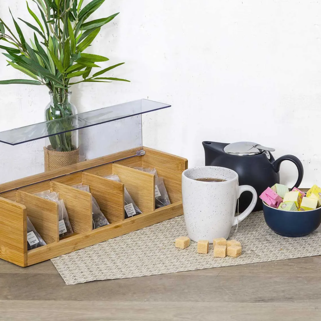 secret d'gourmet Cajas Y Frascos>Caja Para Té C/5 Compartimentos