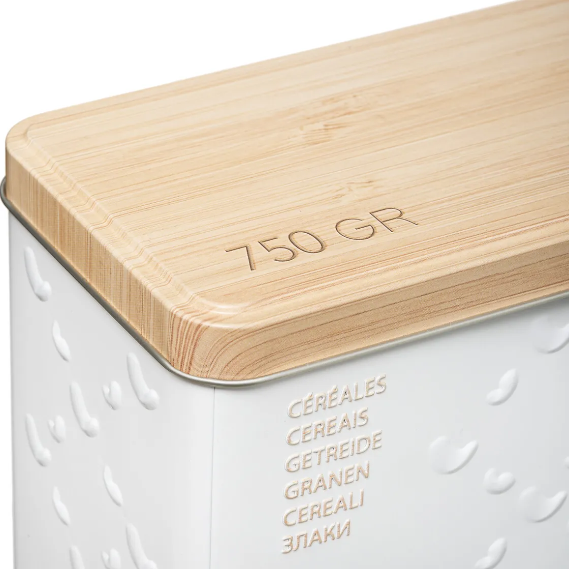 Cajas Y Frascos>Caja P/Cereales Metal Scandi 17x9x24Cm