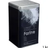 5five Cajas Y Frascos>Caja P/Harina Metálica C/Diseño