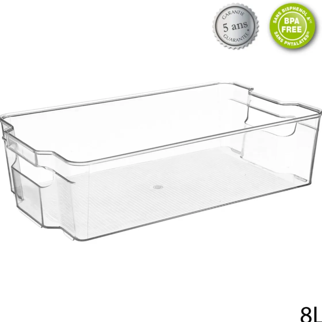 5five Cajas Y Frascos>Caja Plast. Almacenamiento 8L 9.5x22x37
