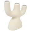 atmosphera Portavelas Y Candelabros>Candelabro WONJA blanco 20cm