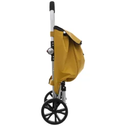 5five Carros De Soporte>Carro De La Compra Plegable Amarillo
