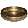 atmosphera Accesorios|Estilo Étnico>Centro de mesa OASIS dorado martillado 30.5cm