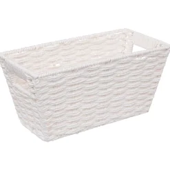 5five Cestas De Almacenamiento>Cesta Blanca P/Almacenaje 15x15x31Cm