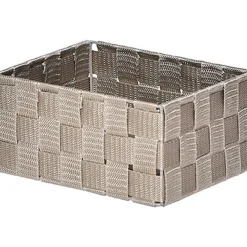 Cestas De Almacenamiento>Cesta de baño gris pardo 20x16cm