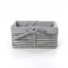 Cestas De Almacenamiento>Cesta de baño gris 20.5x30cm