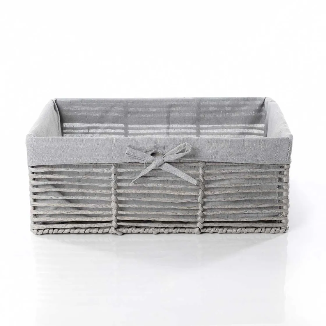 Cestas De Almacenamiento>Cesta de baño gris 31x44cm