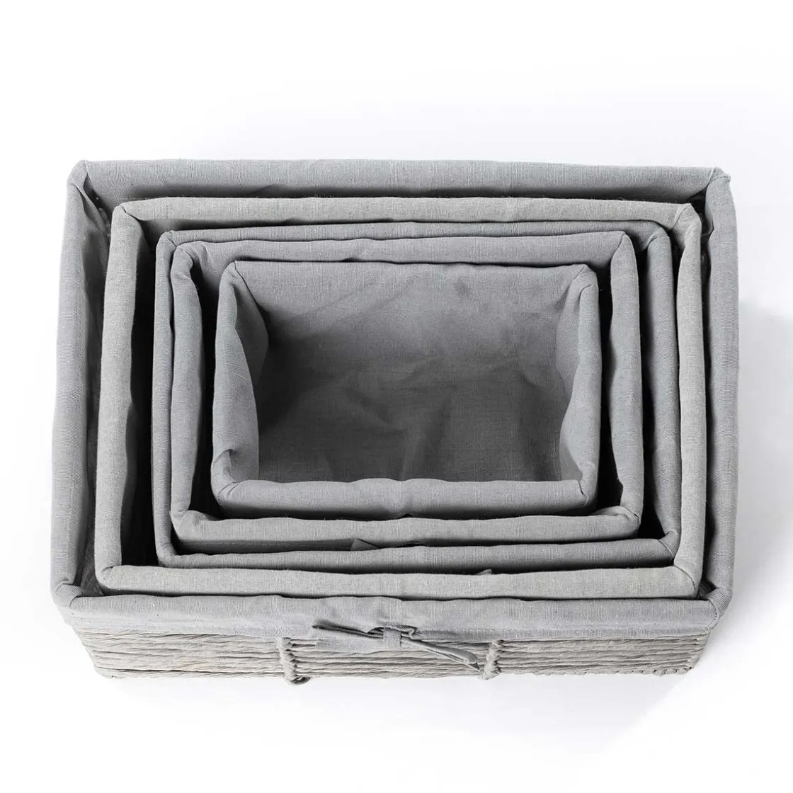 Cestas De Almacenamiento>Cesta de baño gris 31x44cm
