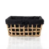 Cestas De Almacenamiento>Cesta de baño negra y beige 20x28cm