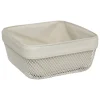5five Cestas De Pan>Cesta de pan cuadrado MAYAJ beige de metal