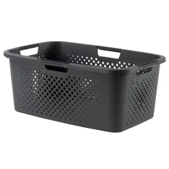 Cestas Y Palanganas>Cesta De Ropa Gris 40L