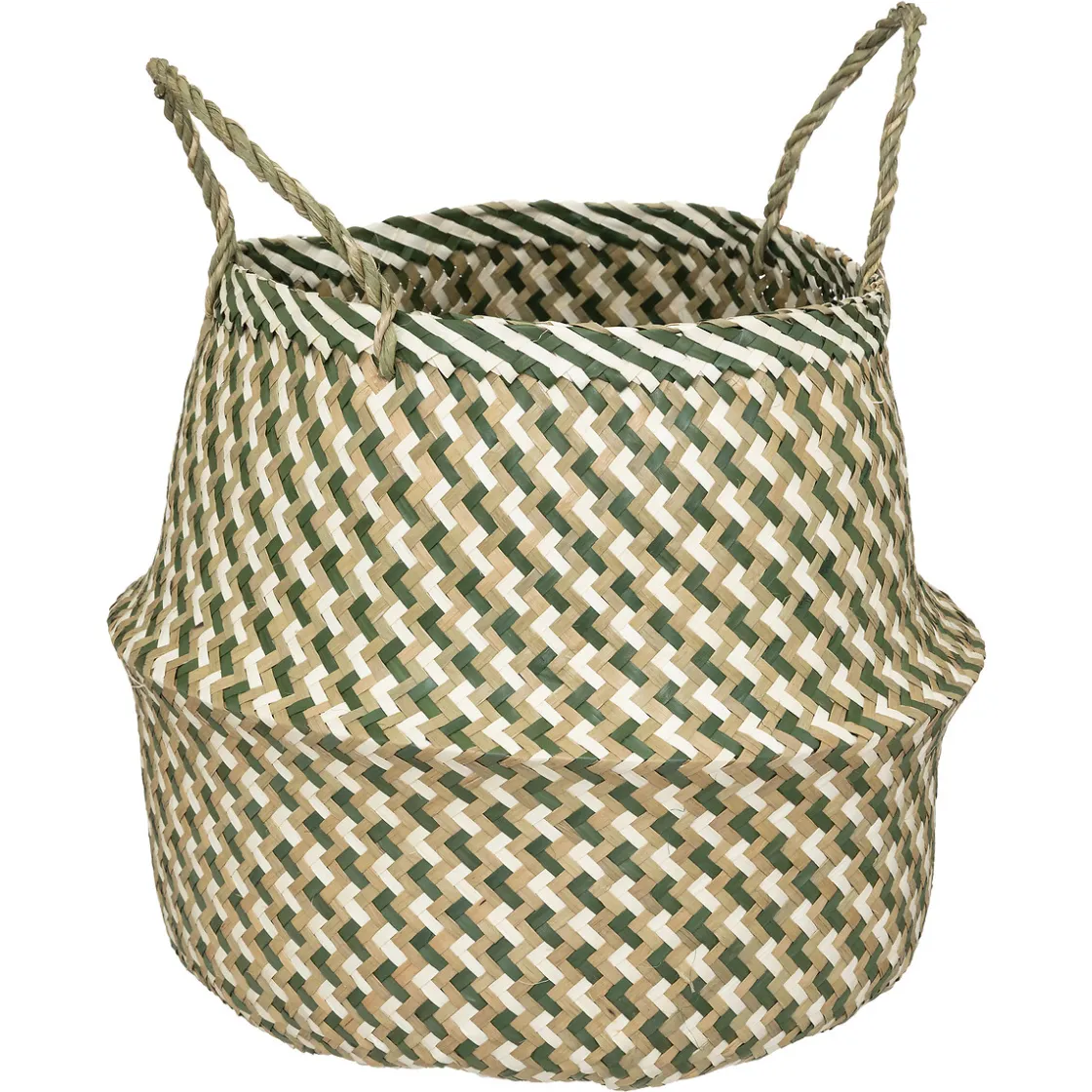 atmosphera Cestas Y Baúles>Cesta Decorativa Elie Seagrass Con Asas