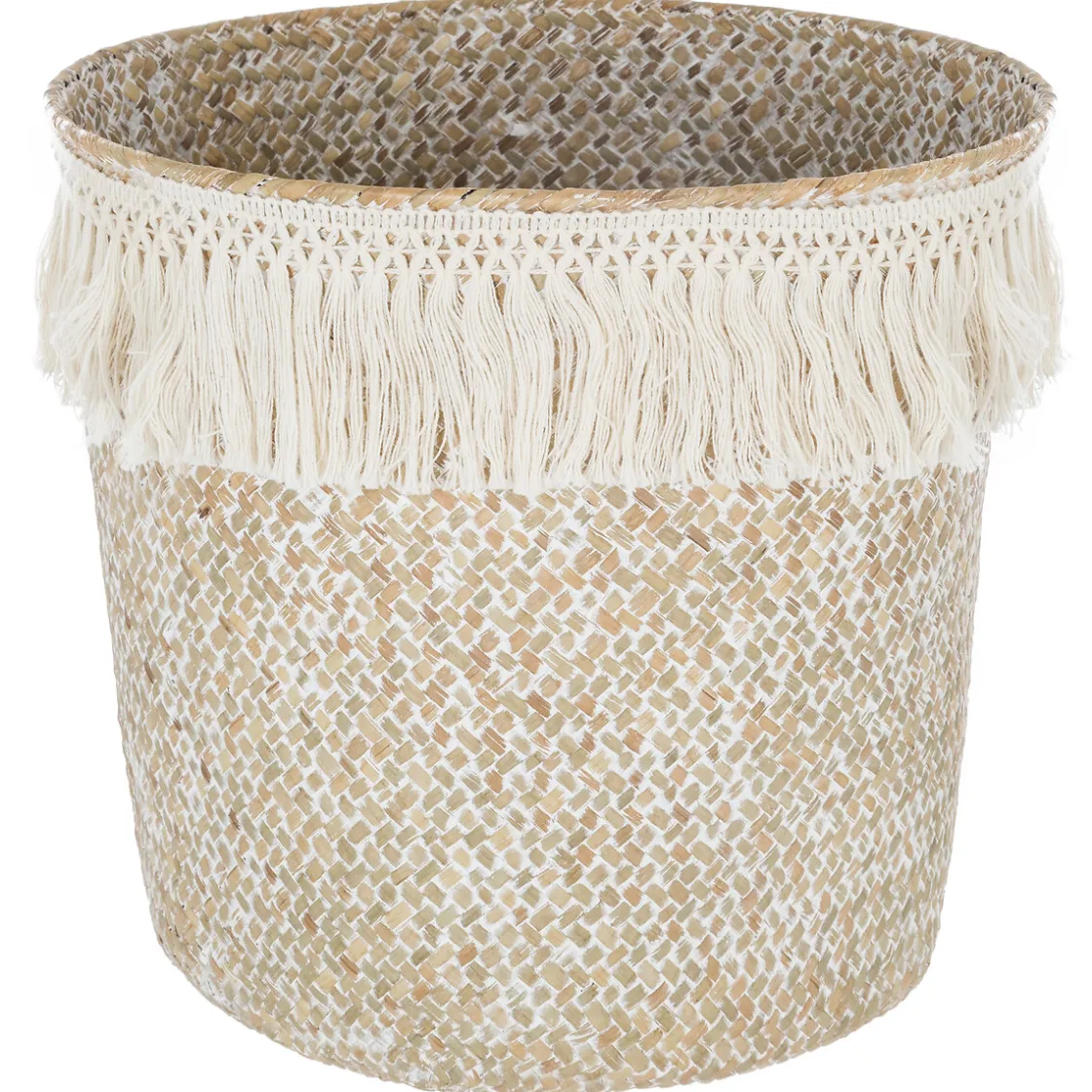 atmosphera Cestas Y Baúles|Estilo Étnico>Cesta Decorativa Ete C/Flecos 26x23Cm