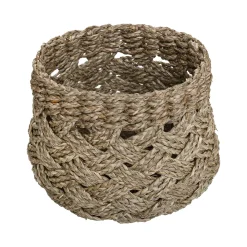 atmosphera Cestas Y Baúles>Cesta redonda de seagrass 32x23cm