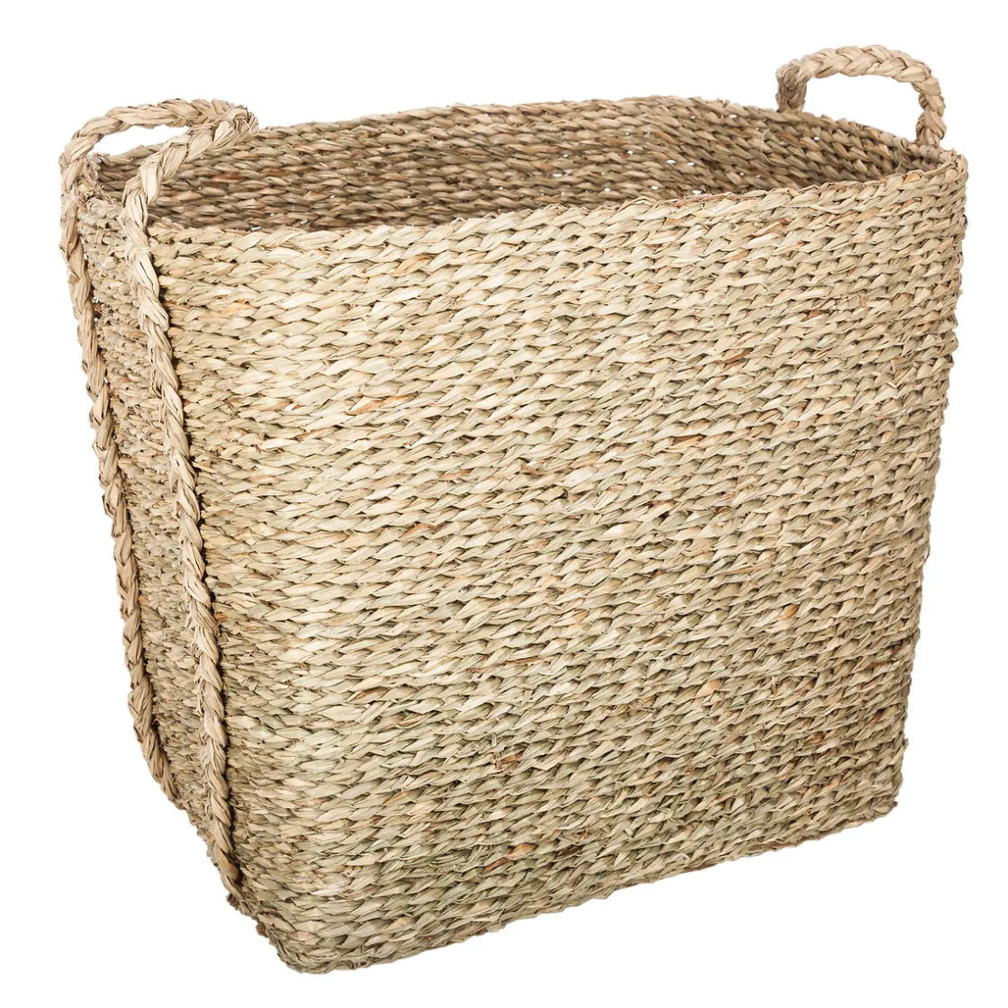 atmosphera Cestas Y Baúles|Estilo Rústico>Cesta Seagrass Beige 43.5x32x31Cm