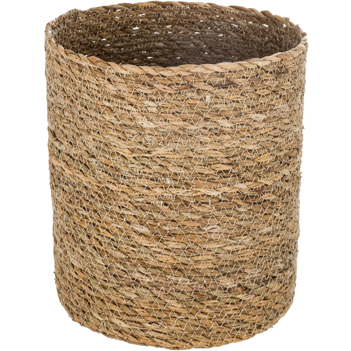 Cestas Y Baúles|Estilo Étnico>Cesta Seagrass Natural Tam.4/4 27x27Cm